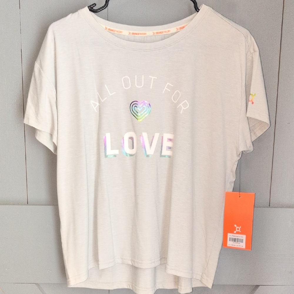 Orangetheory All Out For Love Tee - NWT